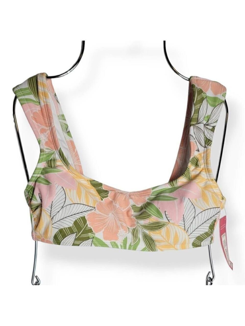 Xhilaration Tropical Cap Sleeve Bikini Top Medium Junior